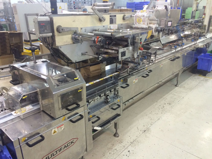 HORIZONTAL FLOW WRAP MACHINE MULTIPACK SYSTEM